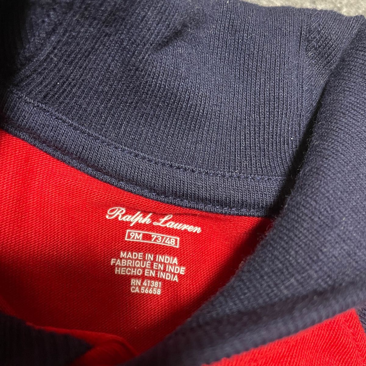 新品未使用 ラルフローレン ポロラルフローレン RALPH LAUREN ベビー ロンパース 9M 6〜9ヶ月 75cm 70cm