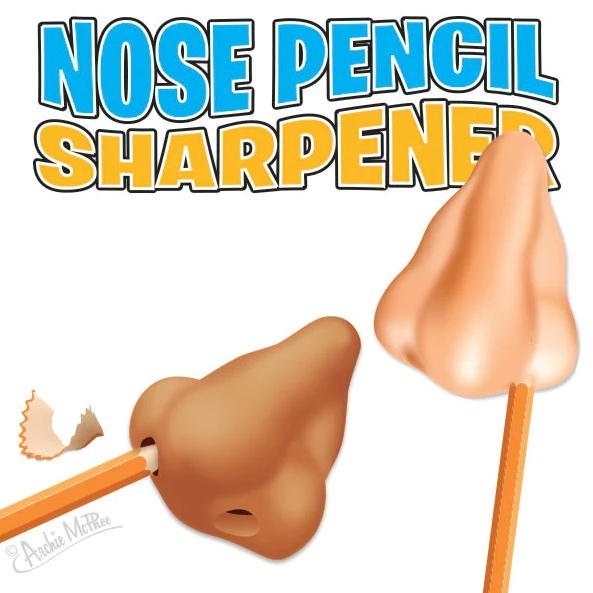 ★ノーズ ペンシル シャープナー NOSE PENCIL SHARPENER 鼻鉛筆削り 雑貨_画像1