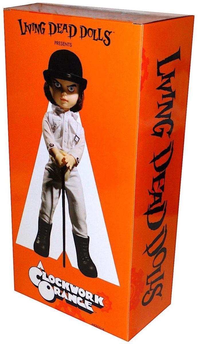 * clock .... orange Allex figure Alex Living Dead Dolls doll movie LDD living dead doll MEZCO doll 