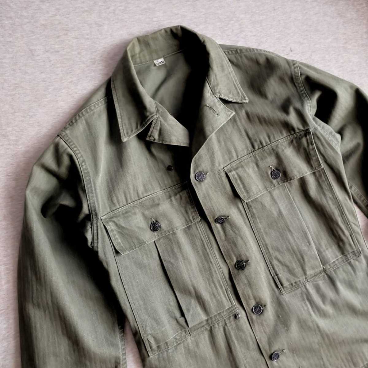 40年代実物☆USarmy M43 HBT vintage ジャケット☆40s アメリカ軍