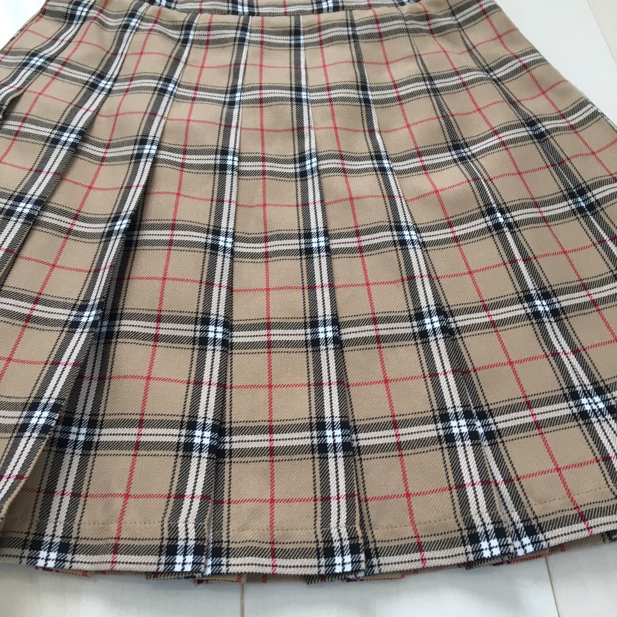 ピンクラテ リボン付きプリーツスカート Mサイズ 165cm フォーマル 卒業式 制服 スクール チェック リボンタイ 女の子 キッズPINk  LATTE｜PayPayフリマ