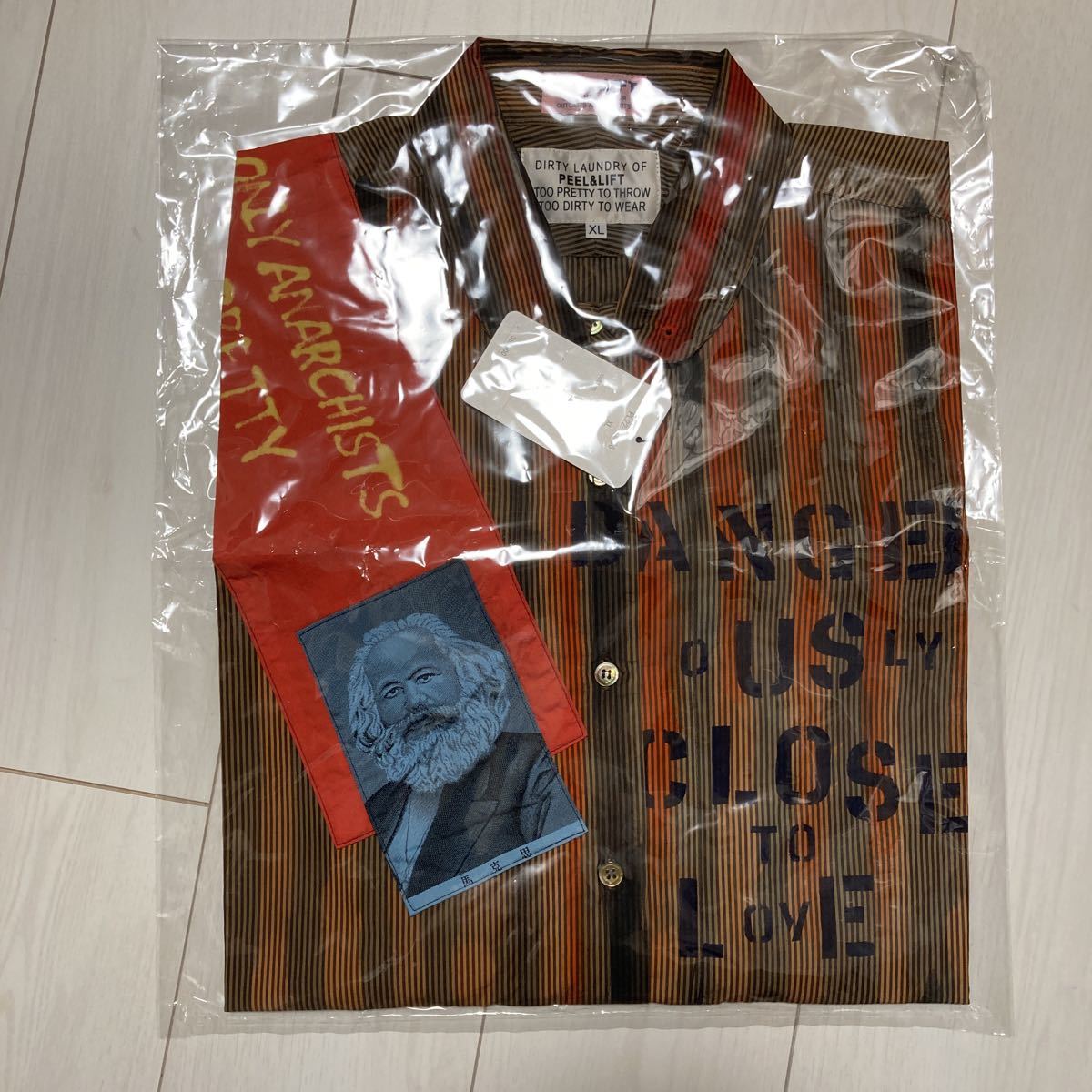 新品未開封品 peel&lift anarchy shirt brick XL アナーキー 新品未開封品 peel&lift anarchy shirt brick XL アナーキー