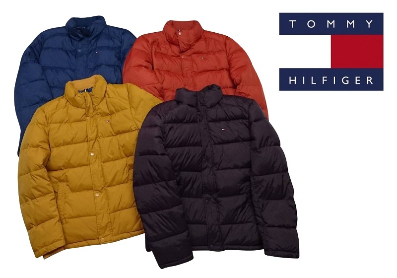 jk-155AN782-Or-2XL トミー ヒルフィガー TOMMY HILFIGER ダウンジャケット アウター カジュアルウェアー 防寒 秋冬トップス USA オレンジ_画像1