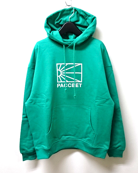 M 新品【PACCBET BIG LOGO HOODIE GREEN ラスベート パーカー スウェット PACCBET フーディー PACCBET Sun Logo Popover Hoody Green】_画像2