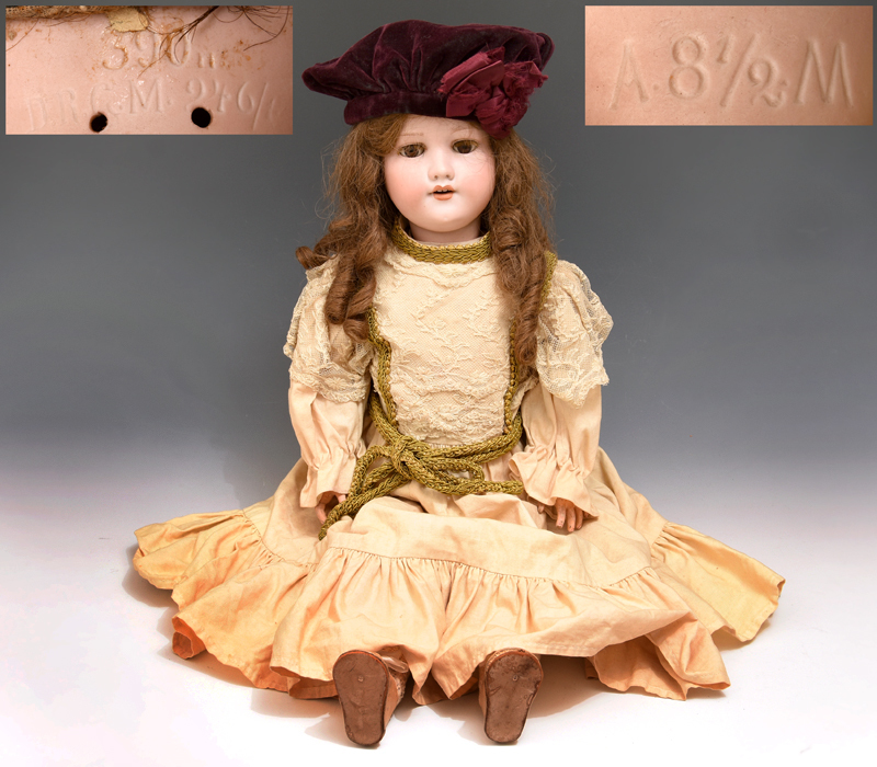 納得できる割引 玩具 人形 少女 クローズドアイ 全長63㎝ ビスクドール
