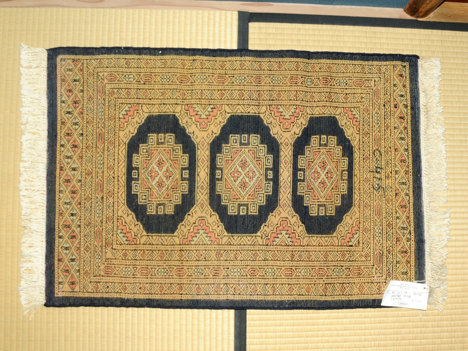 パキスタン絨毯 ラグ マット genuine pakistan hand-knotted 毛100％ ウール 敷物 西洋美術 Pakistan 　b7809o_画像7