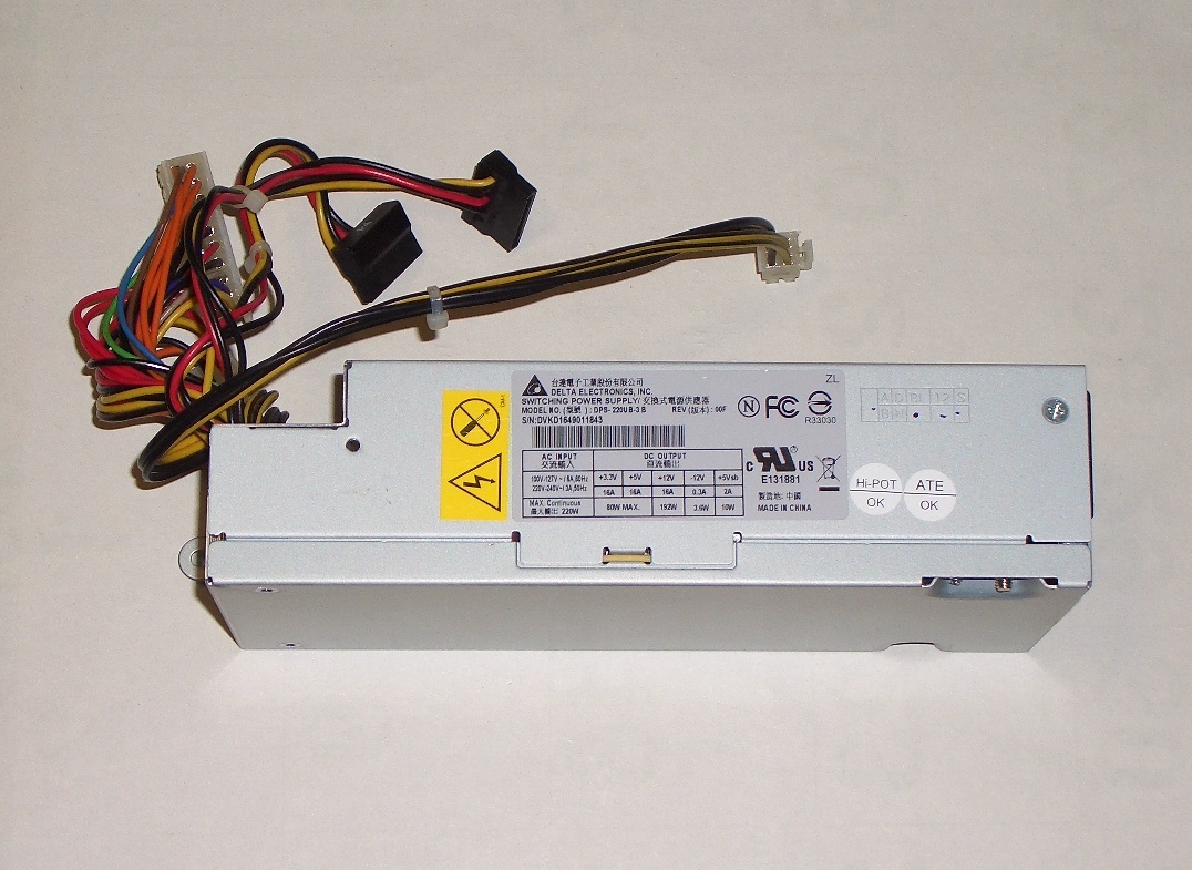 *Mouse Computer/DELTA made slim case for TFX power supply unit [DPS-220U B-3 B]220W normal operation goods!* postage 520 jpy 