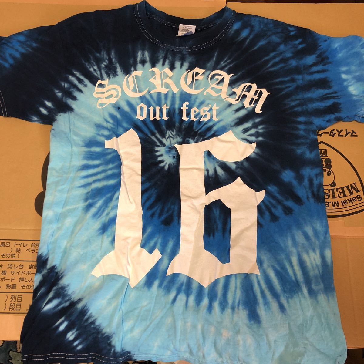 Scream Out Fest 2016 tie-dye T-shirt Tシャツ　バンドTシャツ　ライブ記念品_画像2