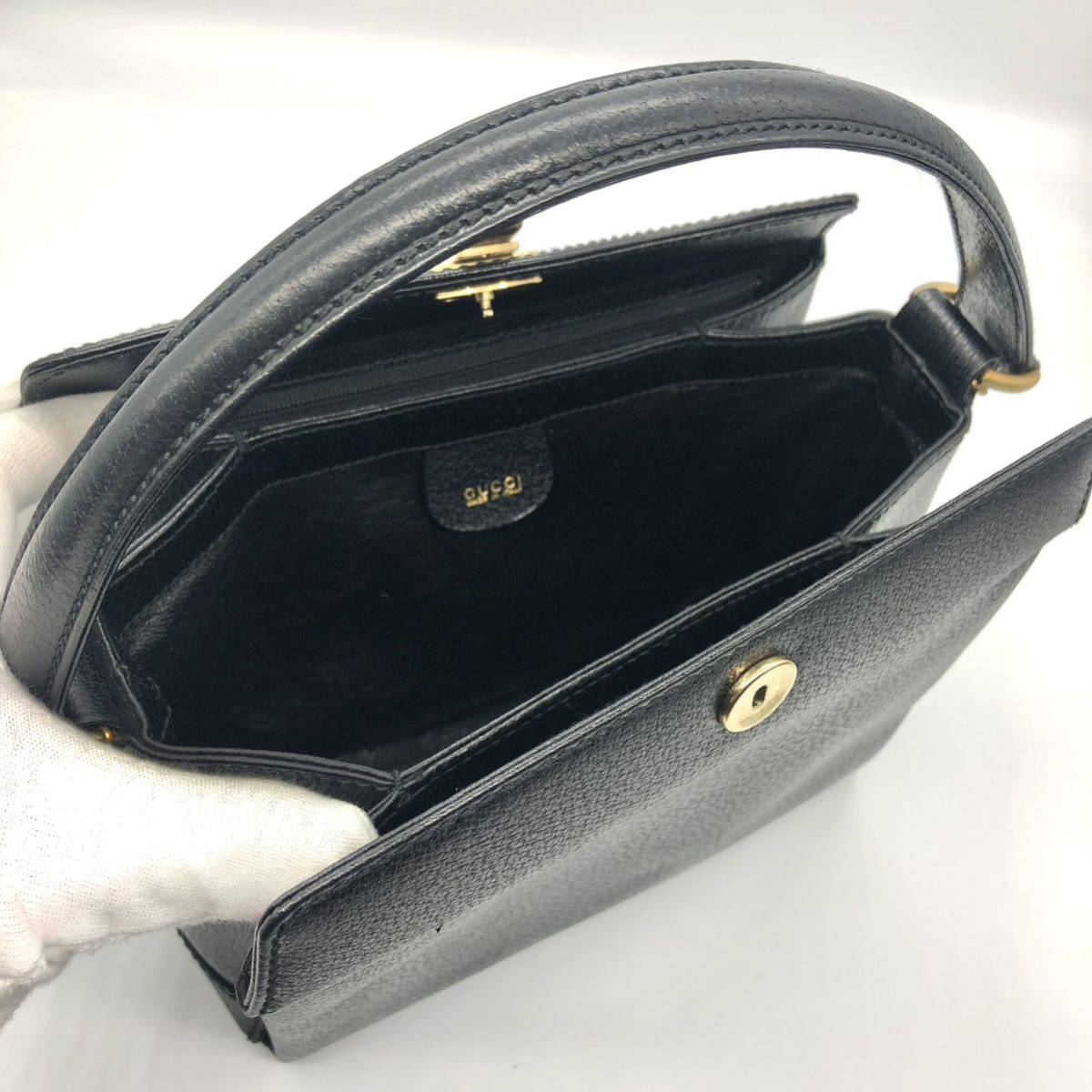 グッチ【極美品】GUCCI フォーマル ハンドバッグ バンブー ターン