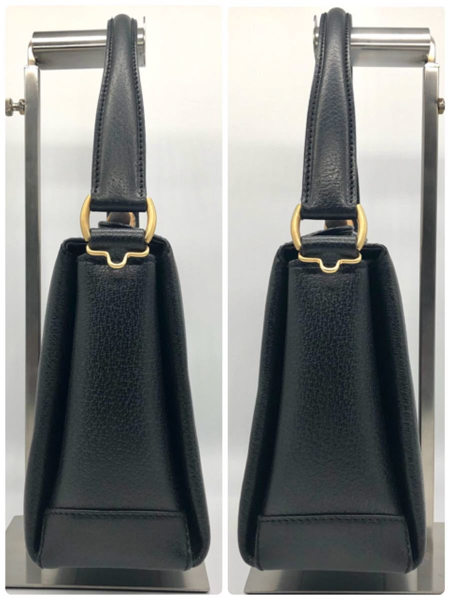 グッチ【極美品】GUCCI フォーマル ハンドバッグ バンブー ターン
