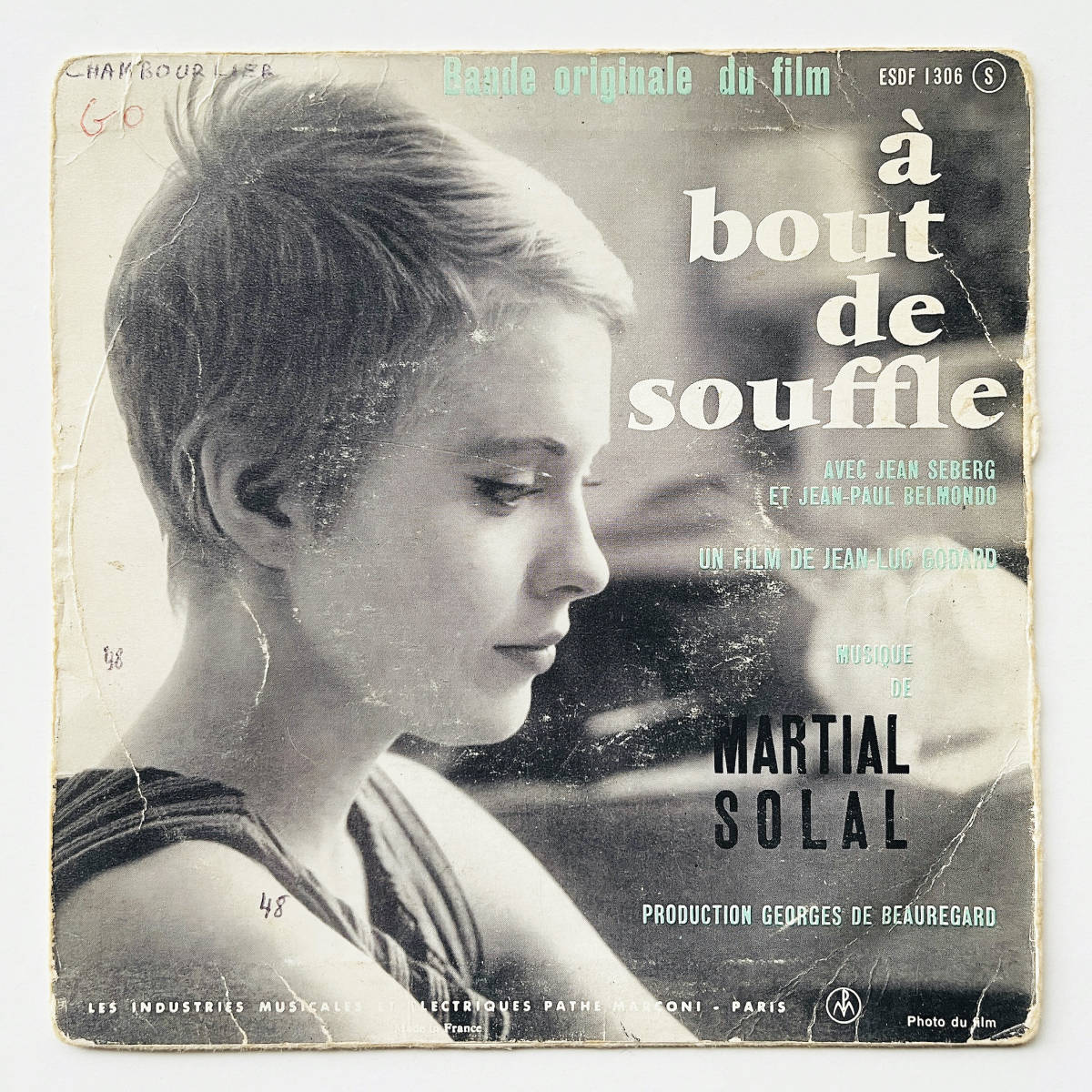  valuable!\'60. original record 7 -inch record ( your own convenience .. scree - Martial Solal / A Bout De Souffle ) Jean * rucksack *go Dahl bell Monde 