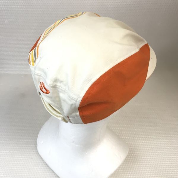 PARADISO/パラディーゾ★ハンチング/ゴルフキャップ/帽子【サイズ55-58cm/Orange×White】ブリヂストン/hat/cap◆CB77_画像2