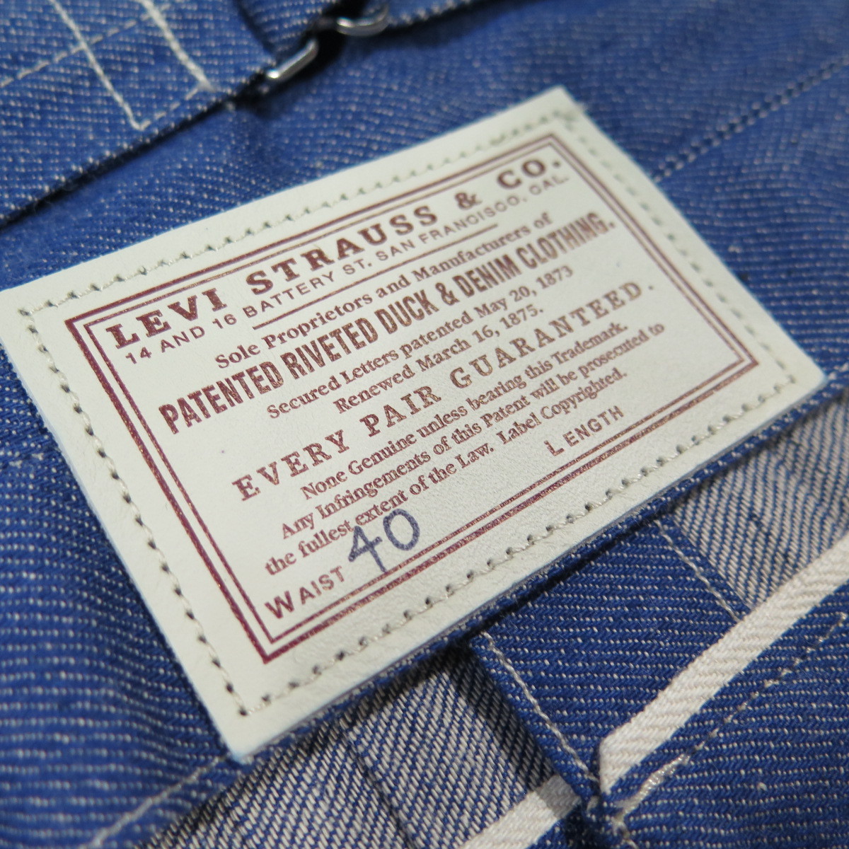 1879年モデル 【LVC】リーバイス プリーツブラウス /リジッド LEVIS 1879MODEL 日本製【送料無料】_画像3