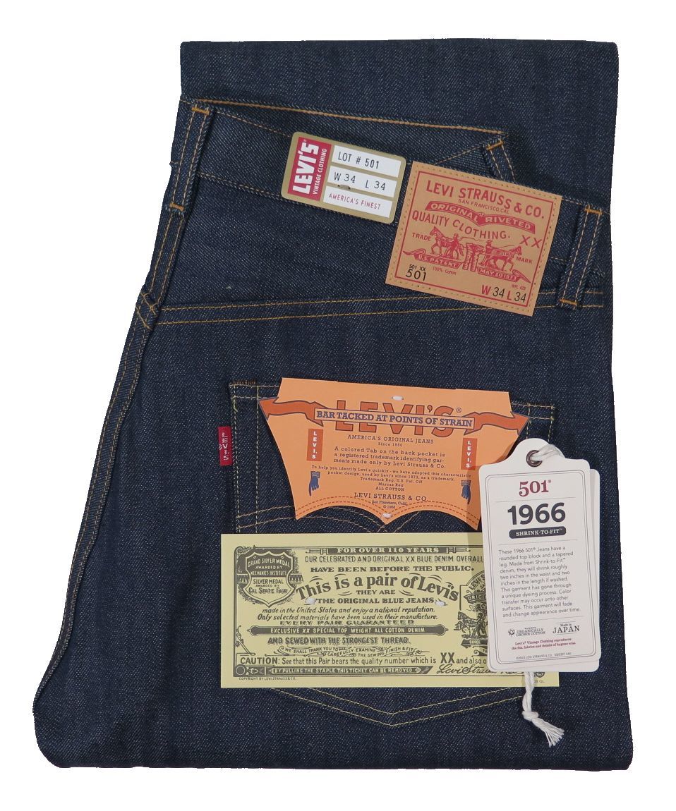 【1966年モデル】 LVC ORGANIC リーバイス 501XX ジーンズ LEVIS 501XX 1966MODEL 日本製【送料無料】_画像1