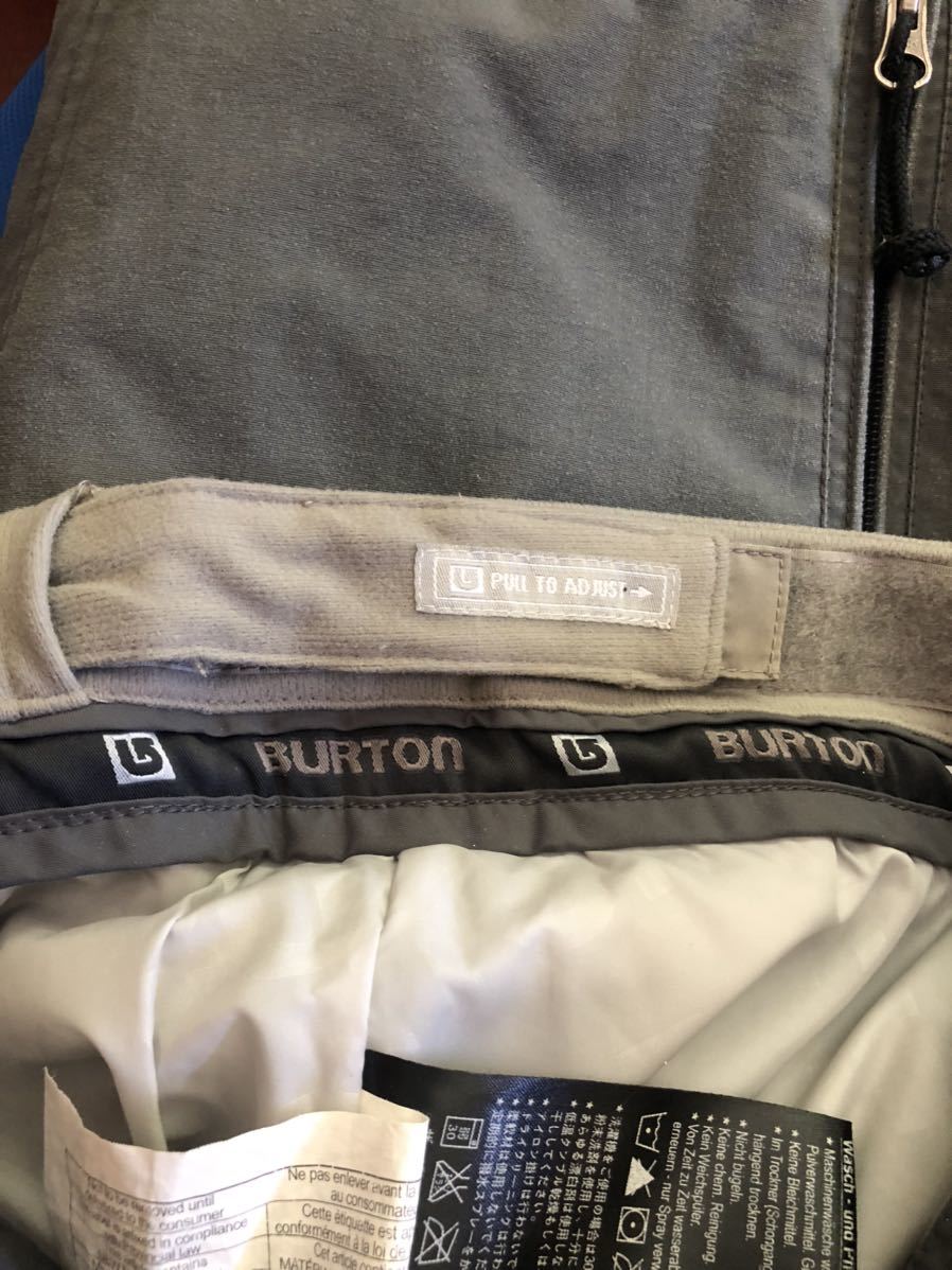 BURTON バートン パンツ ビブパンツ グレー L AFD TIGHBOOTH_画像10