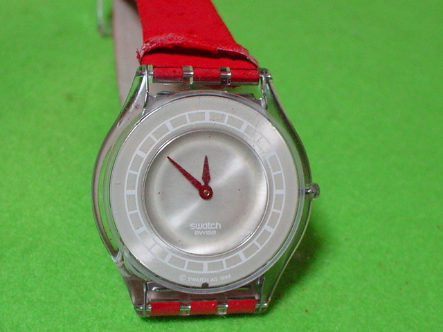  rare article design SWATCH SWISS super thin type wristwatch 