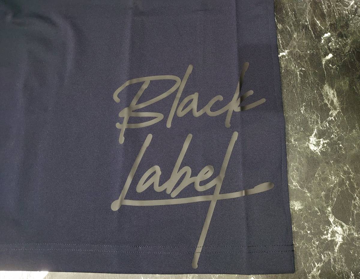  新品 ブラックレーベル クレストブリッジ 【BLACK lab.】サイドカーシブ ロゴ Tシャツ【L】紺 BLACKLABEL CRESTBRIDGE 半袖_画像2