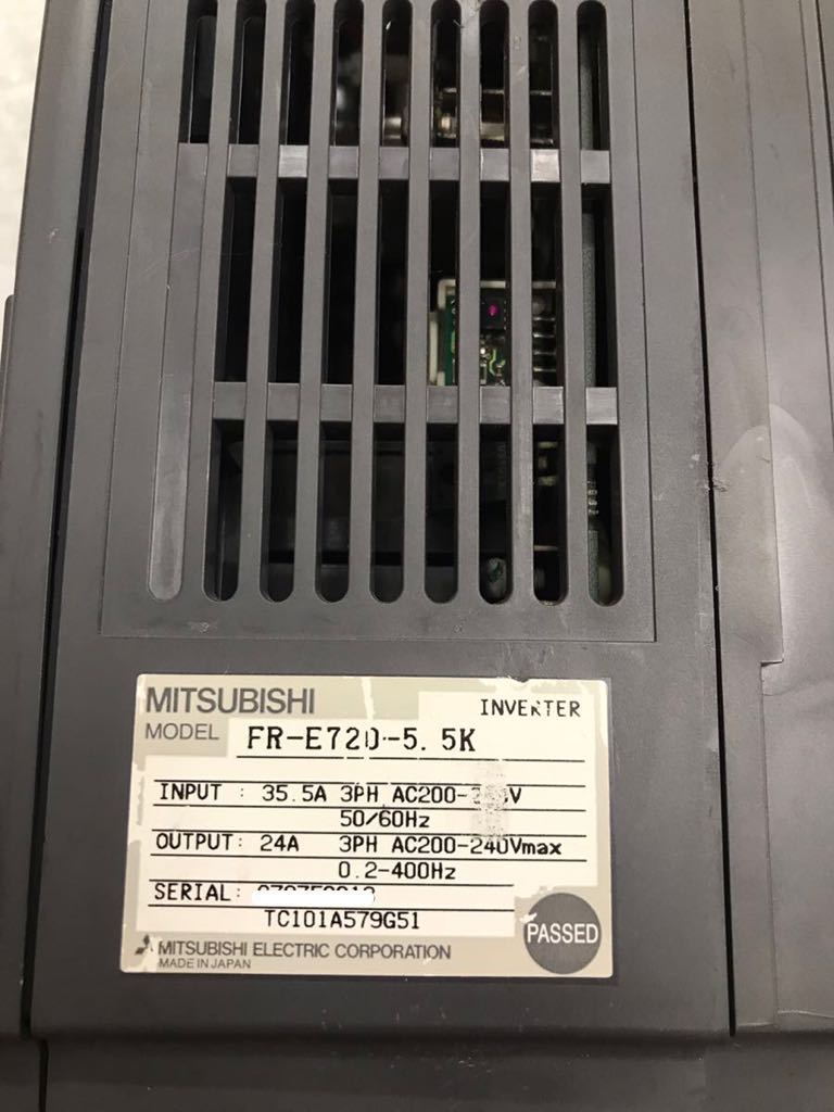 三菱電機インバーター FR-E720-5.5K動作保証 | www.bigapple.in