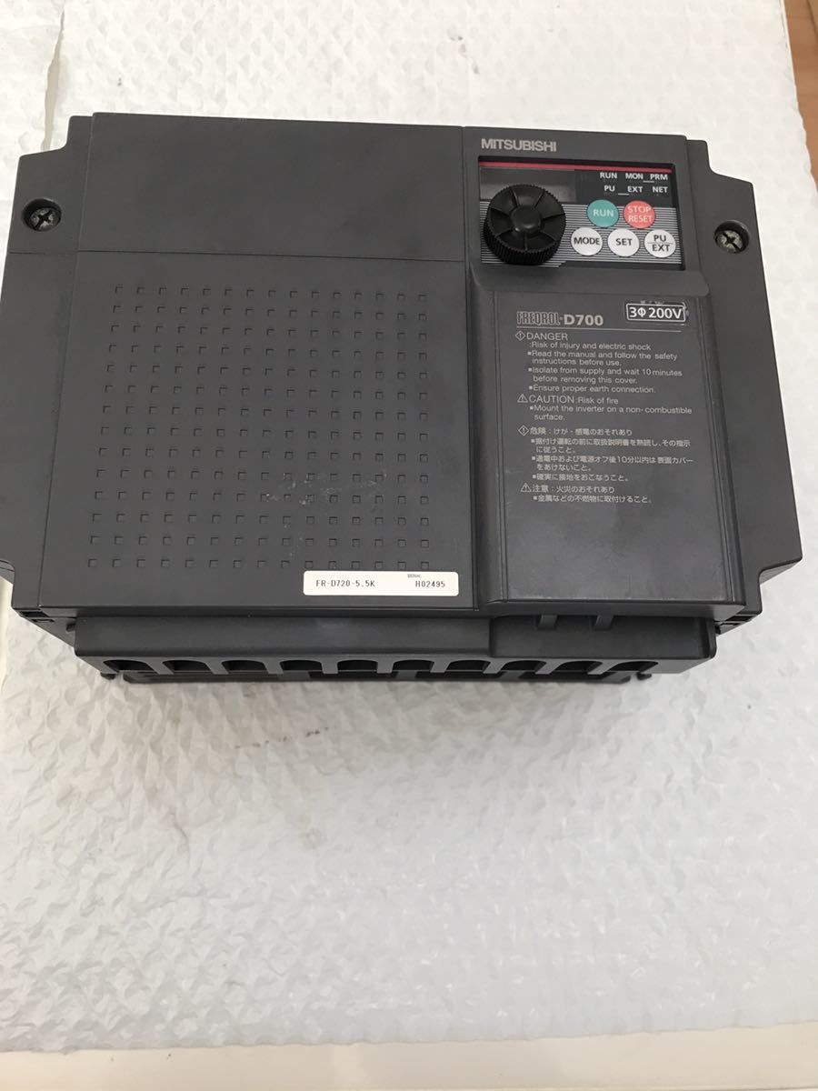 大特価】 ヤフオク! - 未使用 三菱電機 インバータ FR-D720-5.5K (202
