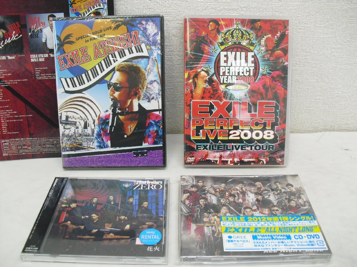 7619★EXILE PERFECT LIVE 2008　と ATSUSHI　SPECIAL　SOLO　LIVE　In　HAWAII　DVD　+　CD２枚★中古★_画像1