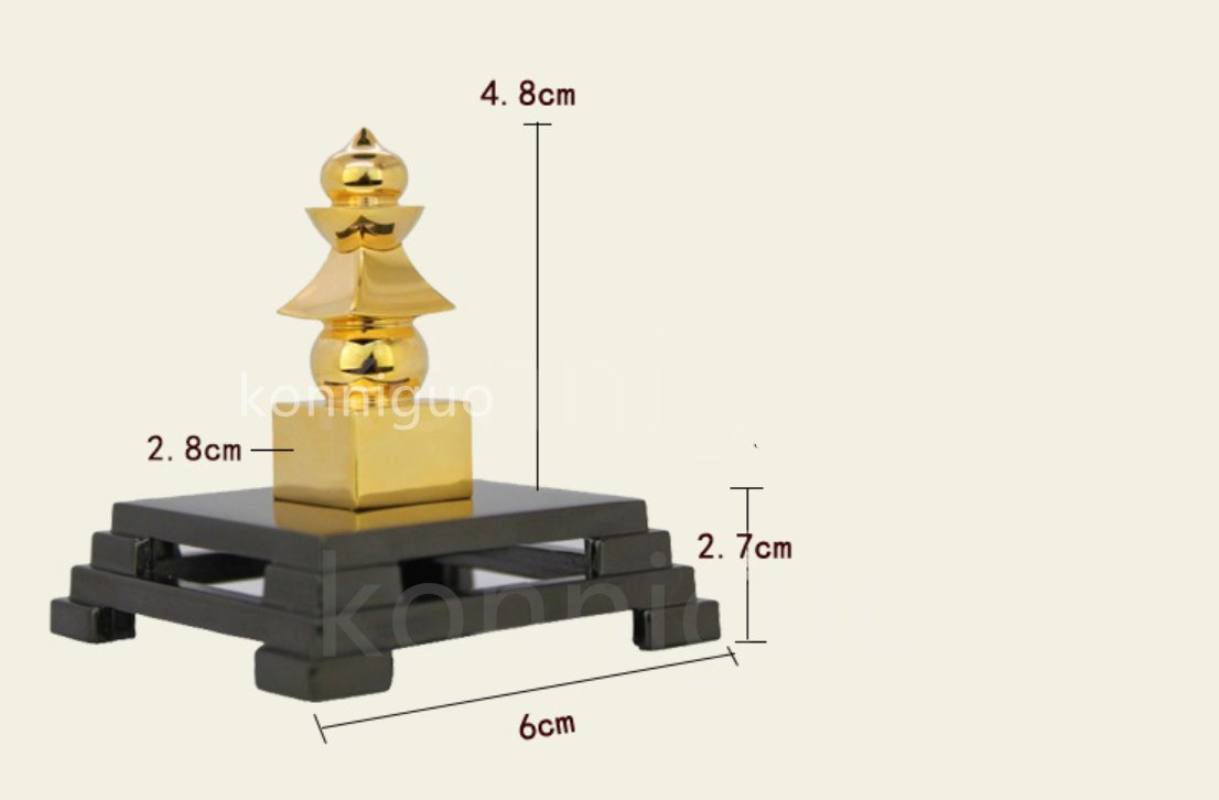 銅製五輪タワー 仏舎利塔　仏具 仏教美術_画像5