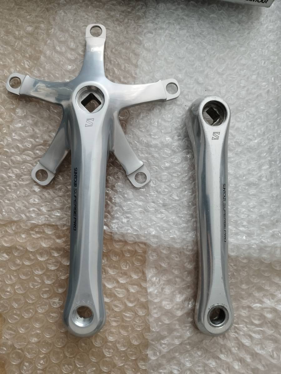 サンツアー シュパーブプロ クランク 165 mm PCD144mm NJS サンツアー シュパーブプロ クランク 165 mm PCD144mm NJS