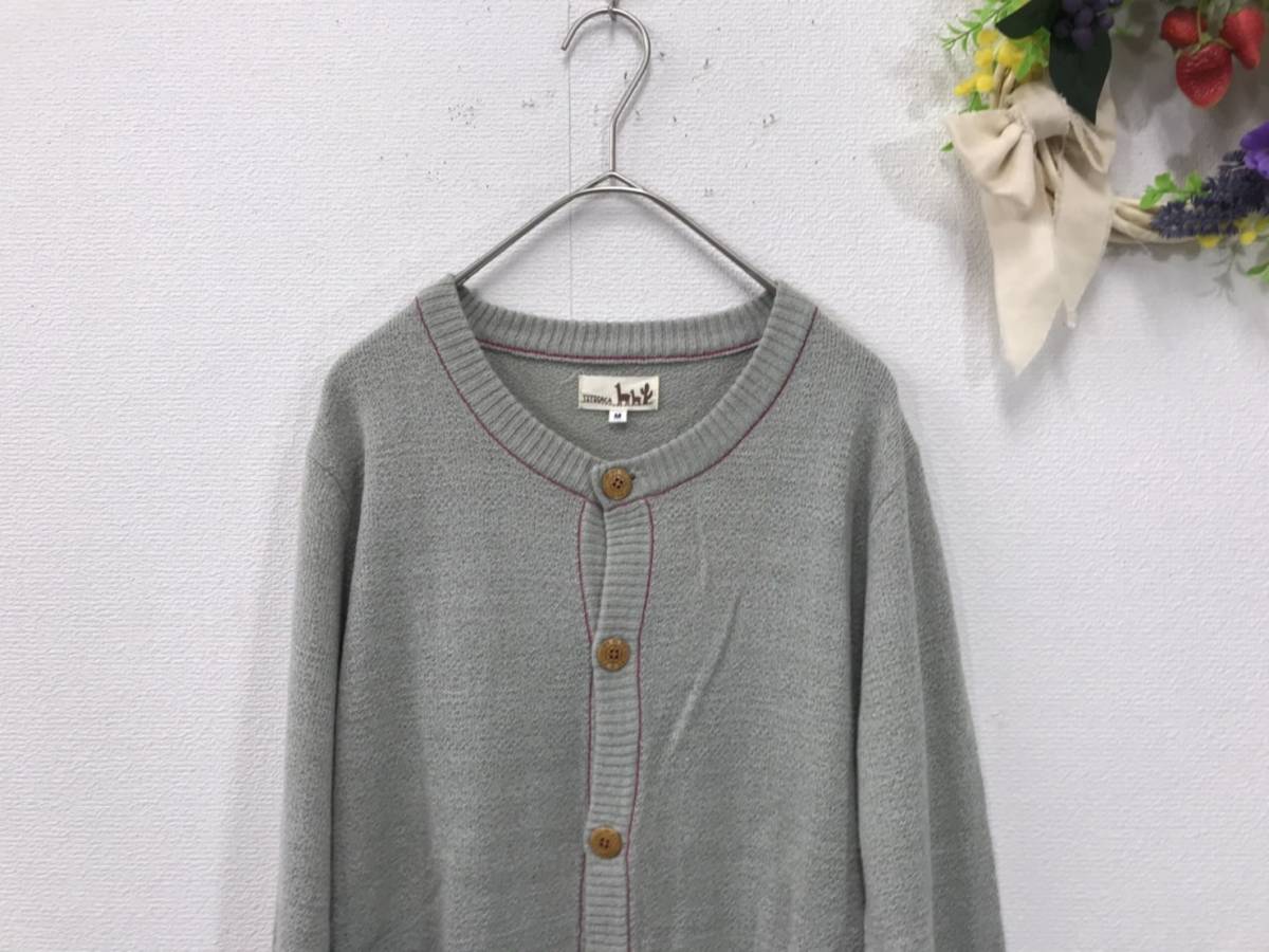 286 men's [ TITICACA Titicaca ] cardigan size :M color : gray 