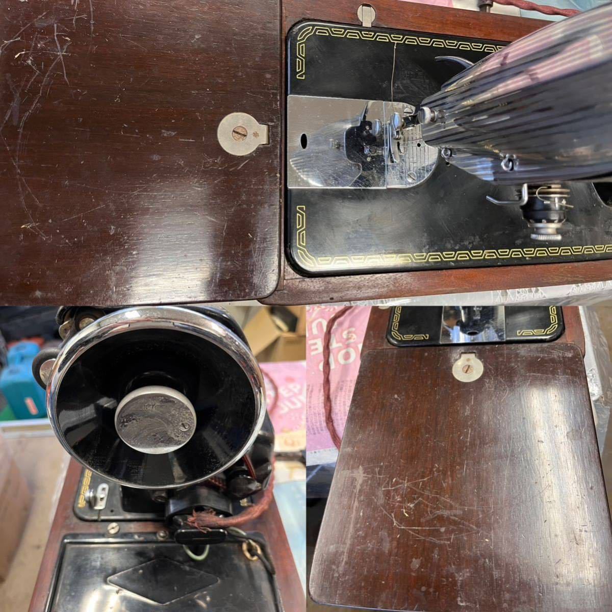 低価高品質】 ヤフオク! - SINGER アンティークミシン 昭和レトロ 激