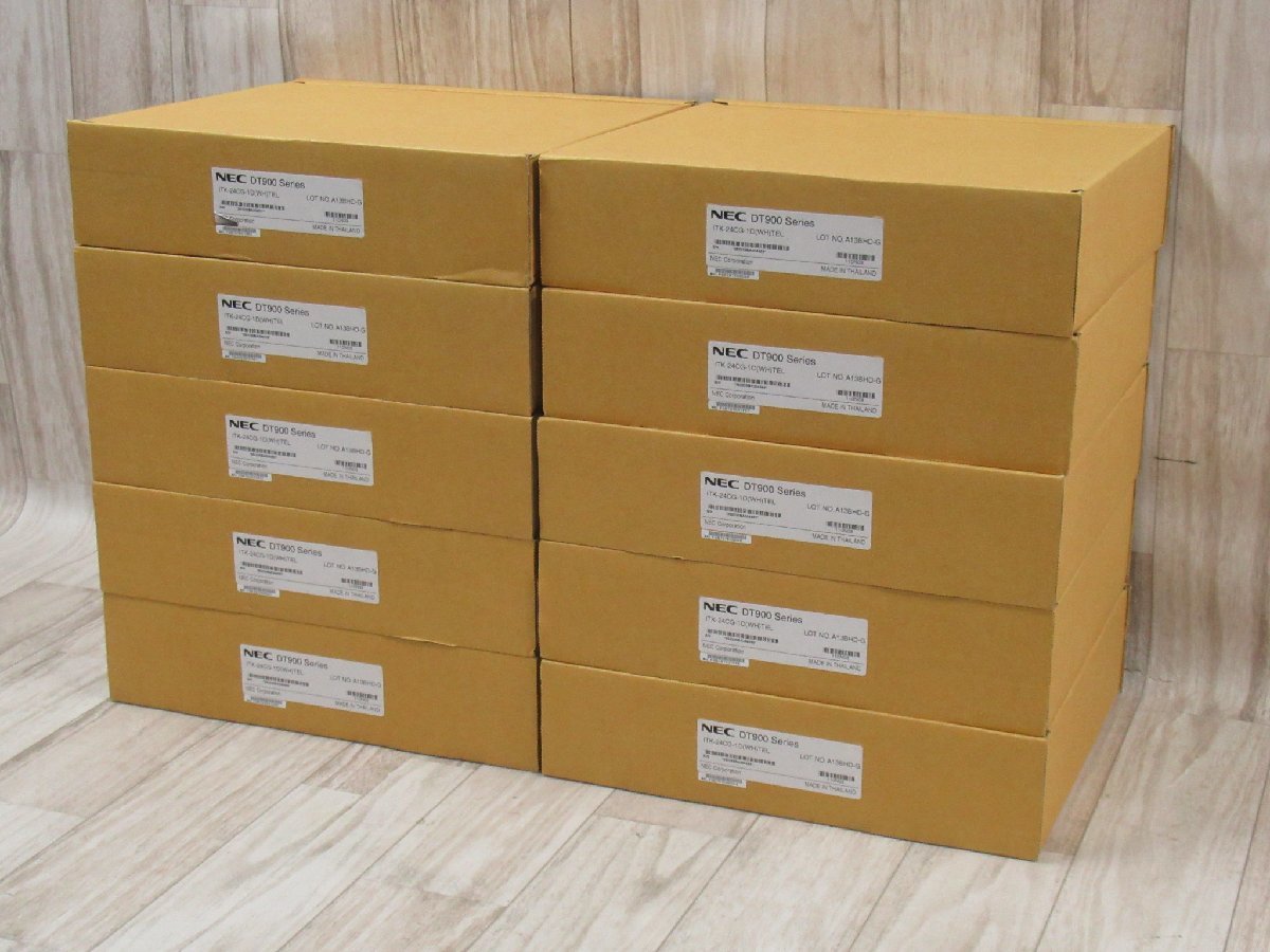 △ZZE 12937# 未使用品(送料無料) NEC【 ITK-24CG-1D(WH)TEL 】(10台