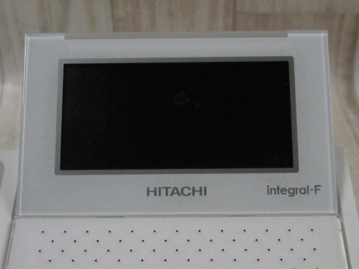 ▲Ω tア 5315 保証有 16年製 日立 HITACHI integral-F 12ボタン電話機 ET-12iF-SDW 2台セット ・祝10000！取引突破！_画像3