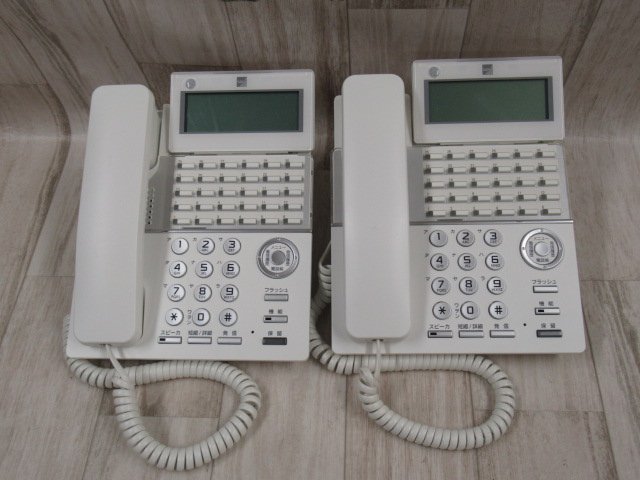 Ω ZZD2 11162! guarantee have Saxa TD820(W) Saxa PLATIAⅡ 30 button standard telephone machine 17 year made 2 pcs. set clean .* festival 10000! transactions breakthroug!!