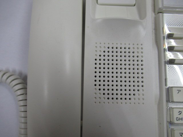 Ω保証有 ZH2 5507) [TD615(W) JAPAN製 2台] ADA605(W) Saxa サクサ AGREA/HM700 18ボタン電話機 中古ビジネスホン 領収書発行可能_画像6