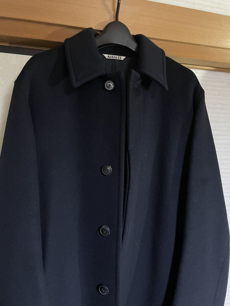 極美品】AURALEE オーラリー BEAVER MELTON SOUTIEN COLLAR COATステン