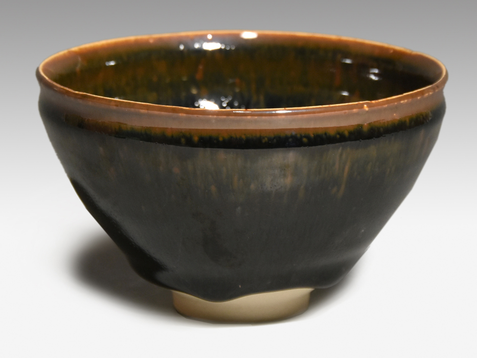 木村盛和(造)天目釉茶碗 共箱 共布 茶道具 現代工芸 陶磁器 美品