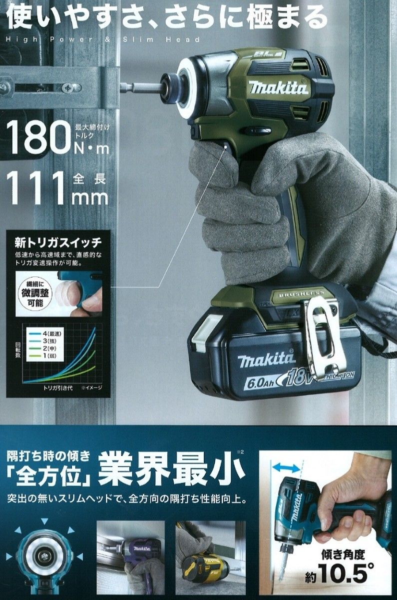 Hiro's様専用 新型 マキタ TD173 18V BL1860 TD172 | nate-hospital.com