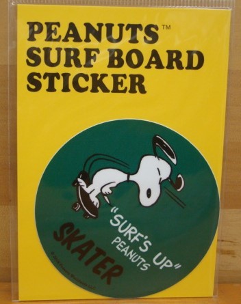 新品SNOOPY PEANUTS SURF BOARD STICKER（スヌーピーサーフボードステッカー） SNP-19014_画像1