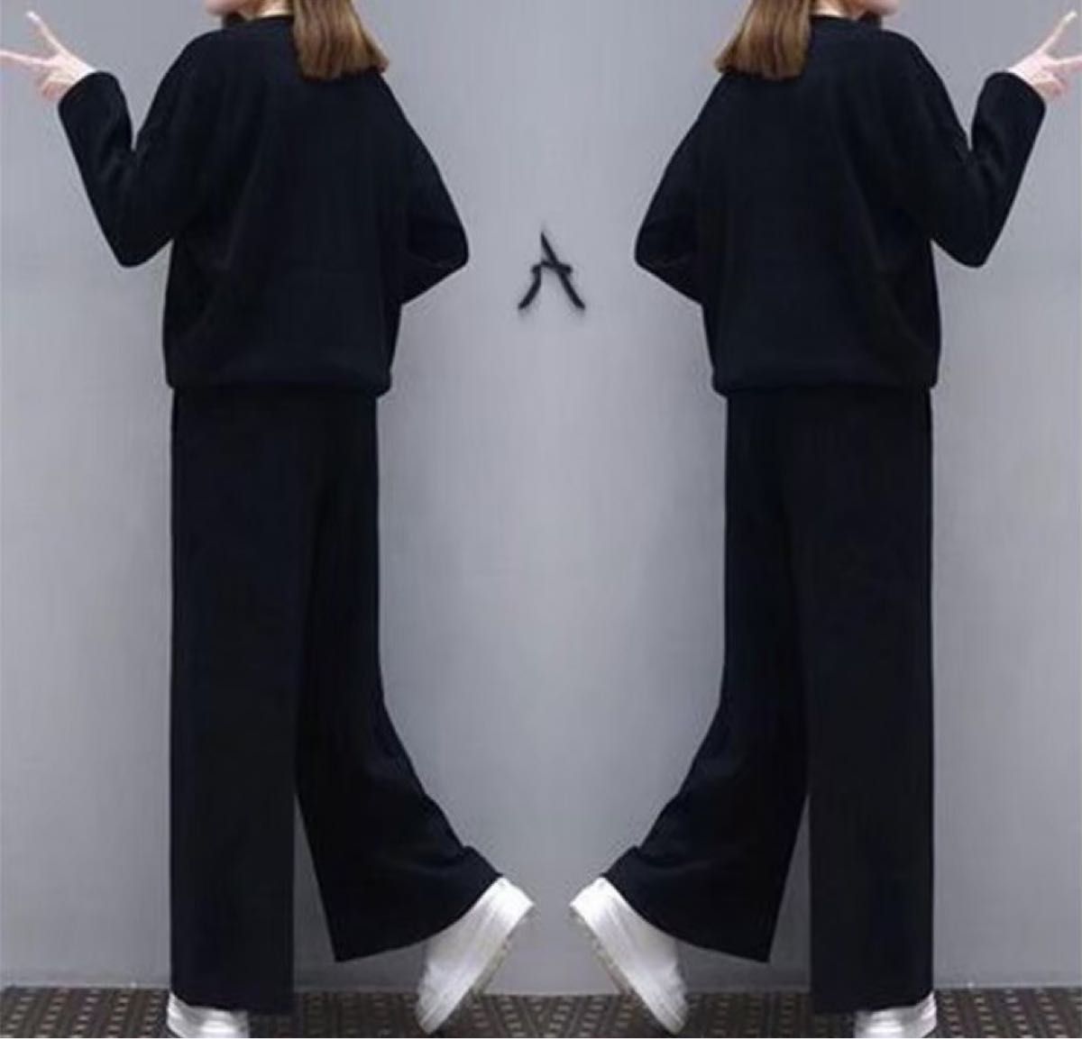 ラスト1点 セットアップ スウェット ルームウェア レディース 上下セット 黒 ゆる着 部屋着 ジャージ 2XL|PayPayフリマ ルームウェア レディース L セットアップ ボルドー