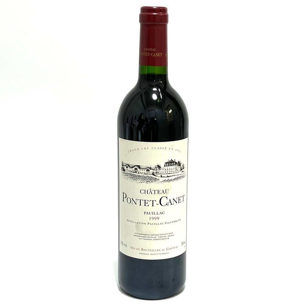 シャトー・ポンテ・カネ【CHATEAU PONTET CANET】1999 ワイン 果実酒 フランス 750ml 13％ 洋酒 中古【かんてい局亀有店】13480_画像1