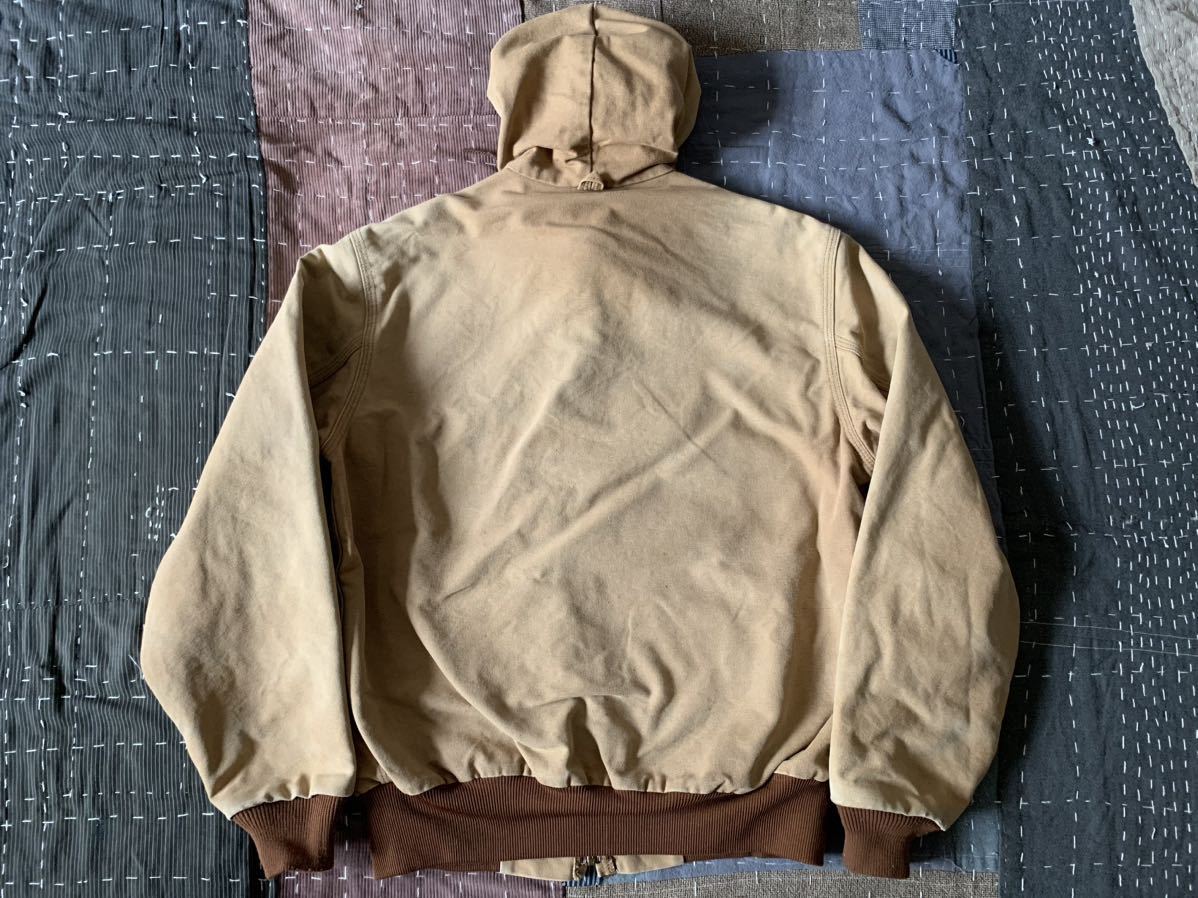 80s 90s carhartt アクティブ ジャケット USA製 パーカー vintage ビンテージ アメリカ製 ブラウン ダック カーハート_画像7