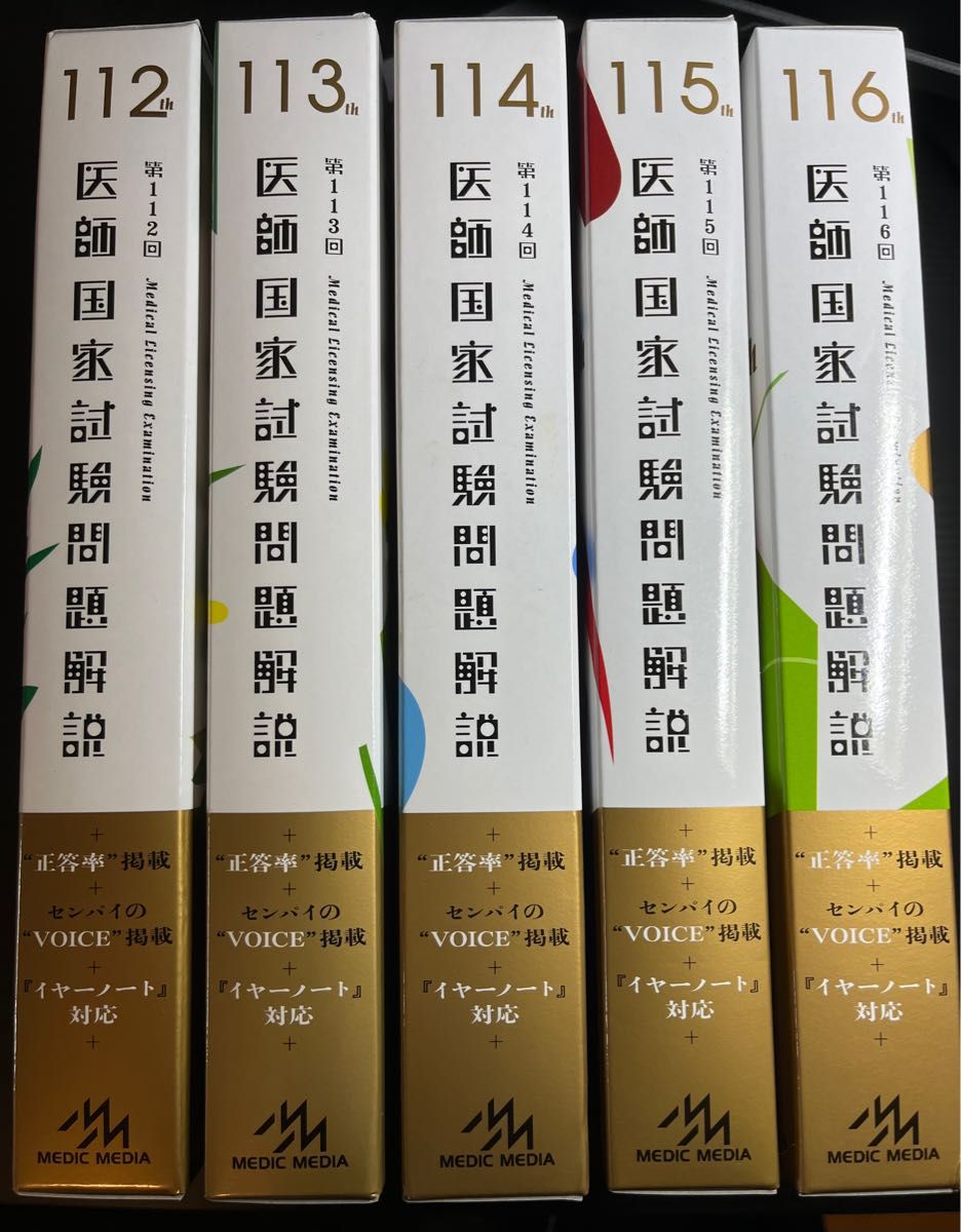 医師国家試験問題解説(第112回〜第116回の5巻セット)