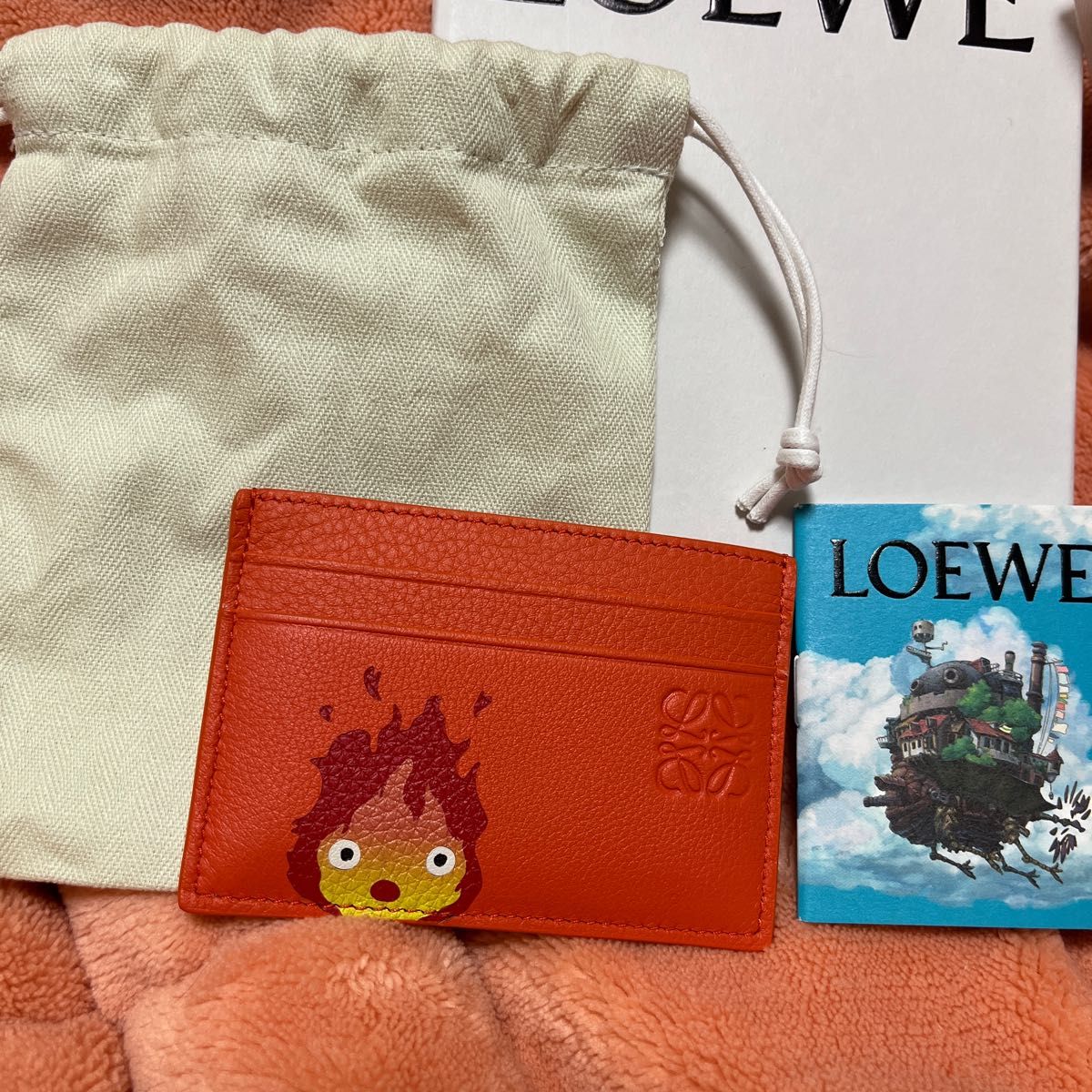 LOEWE ロエベ ハウルの動く城 新品 コラボ カルシファー カード LOEWE ロエベ ハウルの動く城 新品 コラボ カルシファー カード
