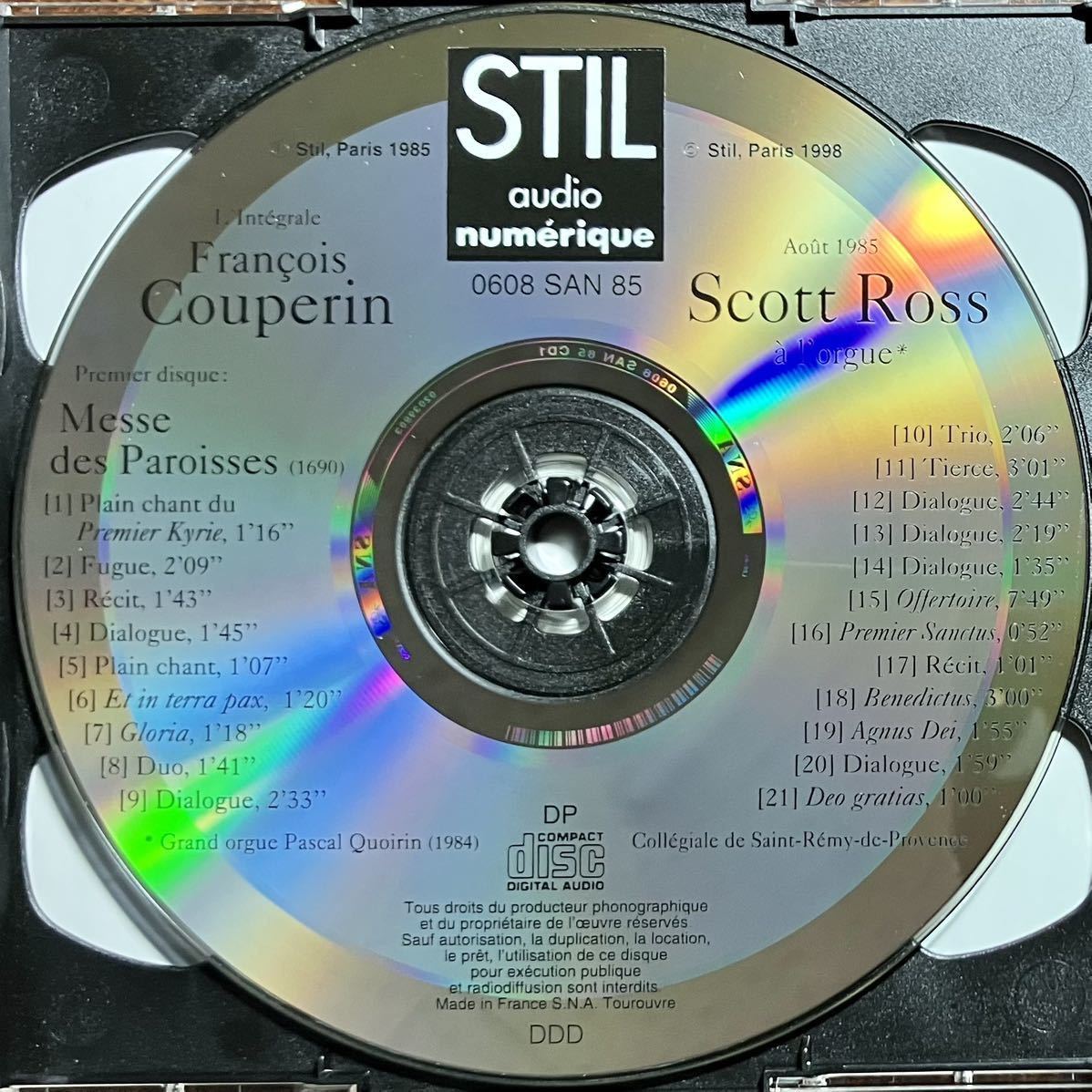 スティルレーベル クープラン スコット ロス オルガン ミサ曲 CD2枚組-