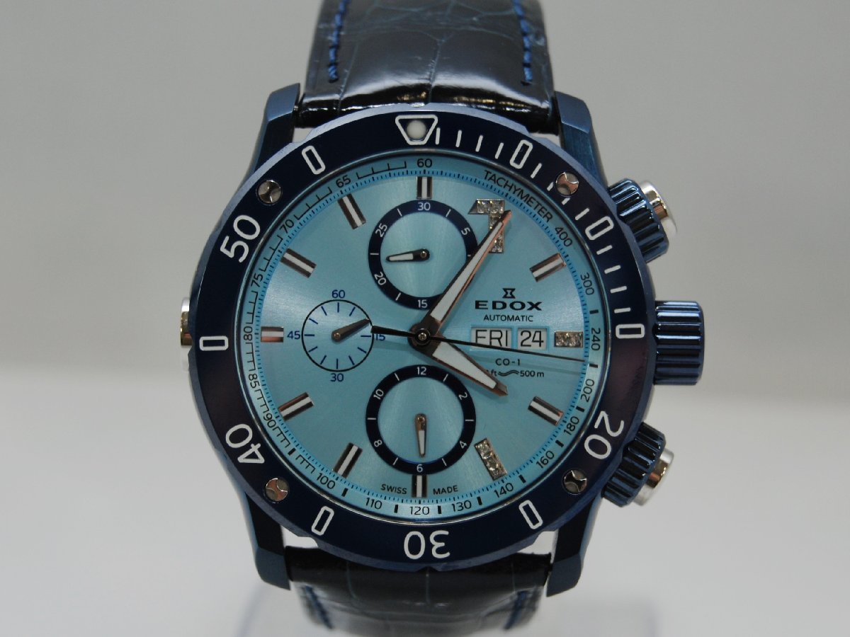 [USED/AB]EDOX Ed ks#rono offshore 1# хронограф # мех ma men to сиденье u Sky Limited Edition 