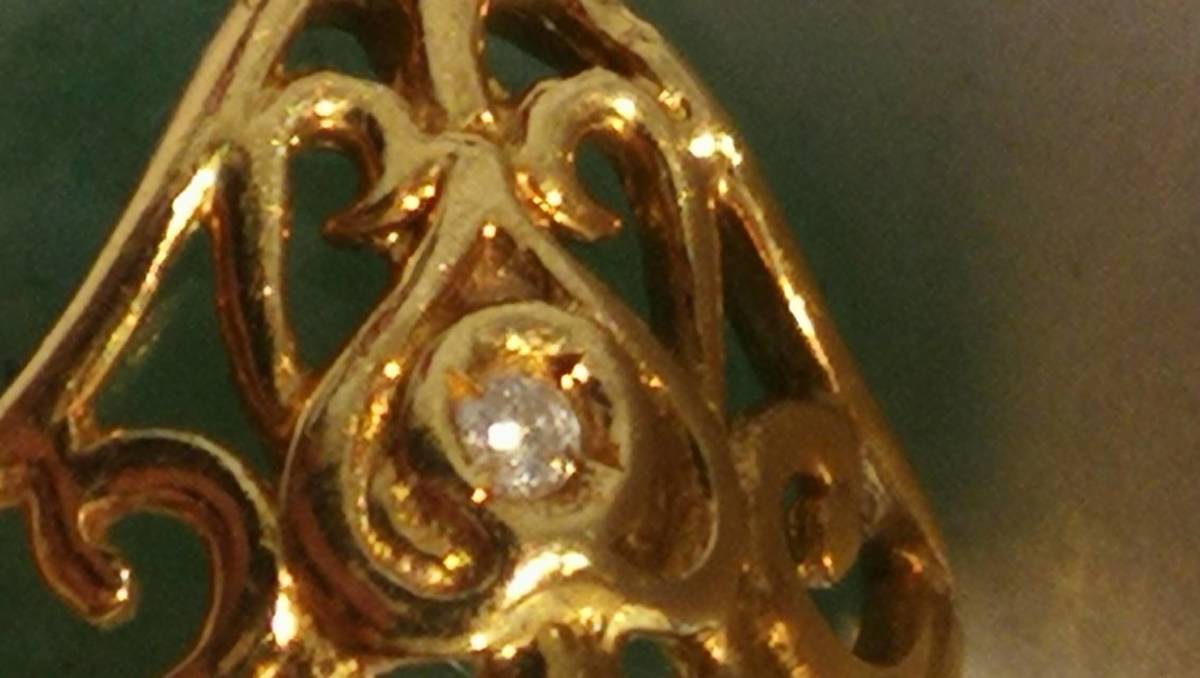 指輪・ゴールドK18＋パワーストーン+ダイヤモンド指輪・幸福の七つの宝石18金指輪_画像5