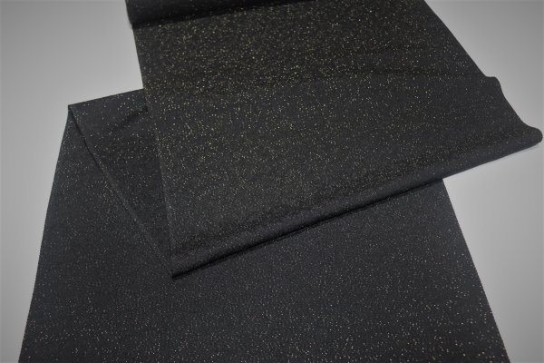 京わぎれ】正絹 金通し 黒無地染はぎれ 丹後ちりめん もや地紋 黒色
