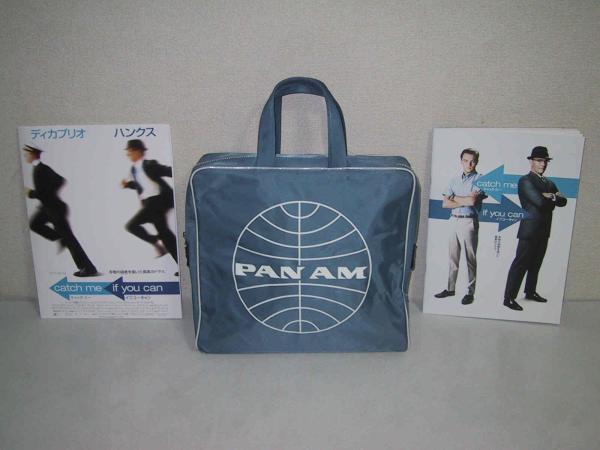  неиспользуемый товар 2003 год фильм CATCH ME IF YOU CAN промо для хлеб nam сумка ( Япония версия ) квадратный голубой 