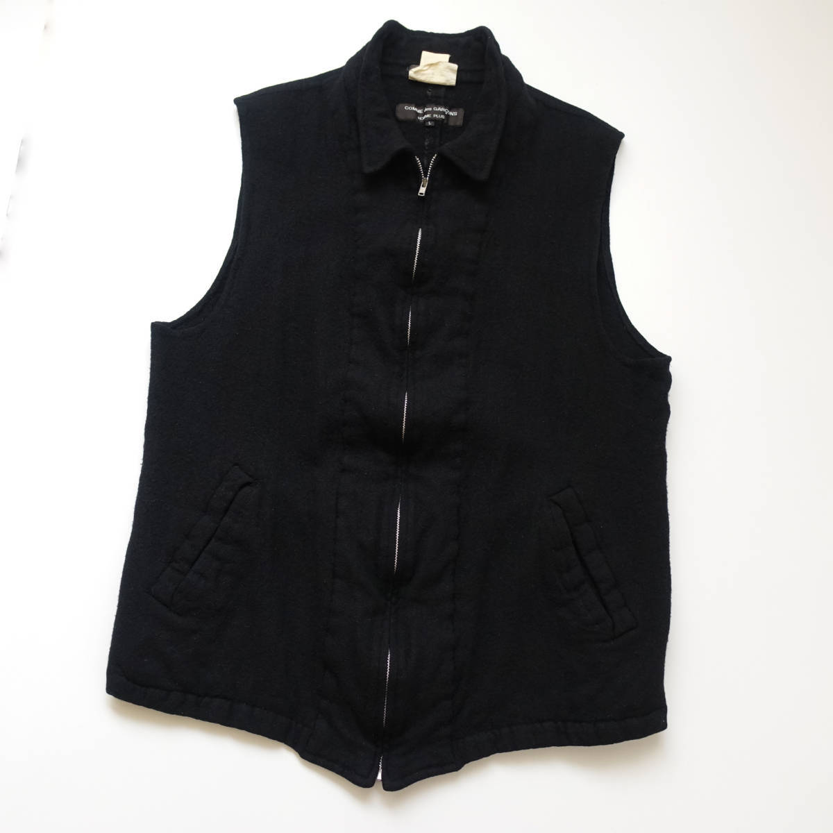 名作 ジョニオ着 AD1994AW 縮絨ブルゾンベスト COMME des 名作 ジョニオ着 AD1994AW 縮絨ブルゾンベスト COMME des