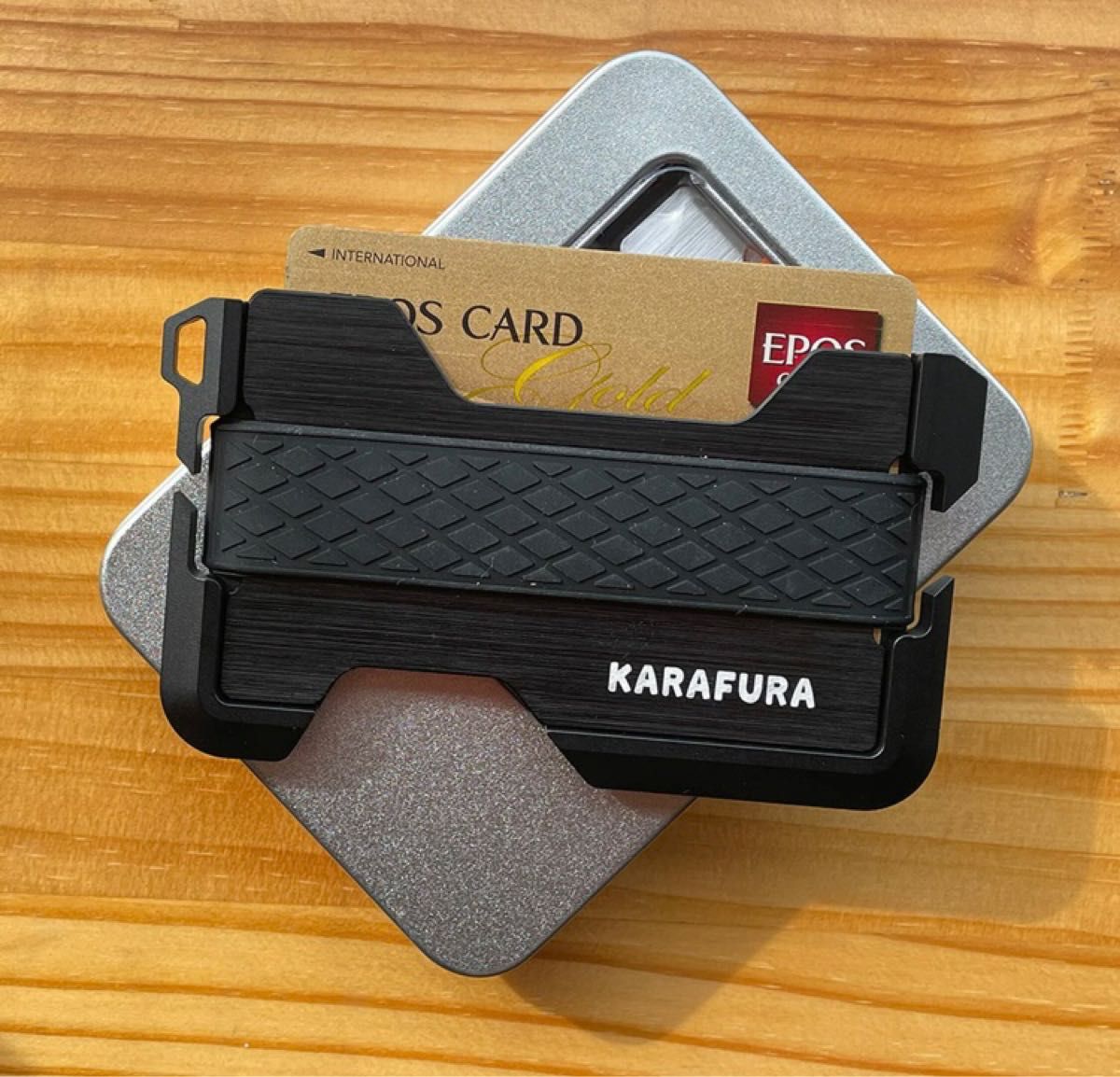 マネークリップ スマートウォレット 財布 カードケース 合金製 薄い財布 ステンレス シンプル コンパクト 男女兼用 3色