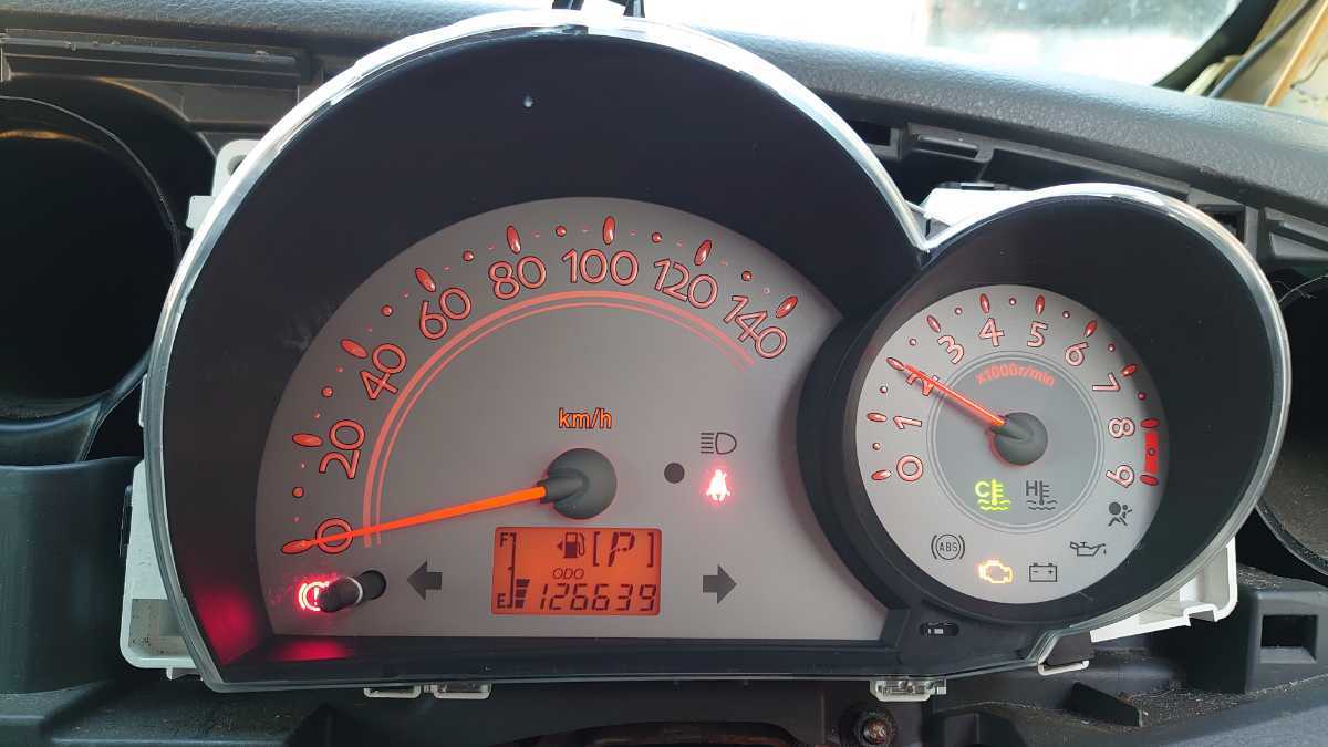ダイハツ純正 ミラジーノ スピードメーター 126639キロ　83800-B2B90 157520-9594 ミラジーノ L650S L660S メーター 作動(dòng)確認(rèn)済み 中古品