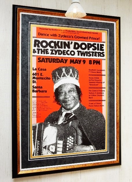 ロッキン・ドゥプシー/オリジナル・ライブポスター/rockin’ dopsie & the zydeco twisters/King of Zydeco/ザディコ キング/Framed Zydeco